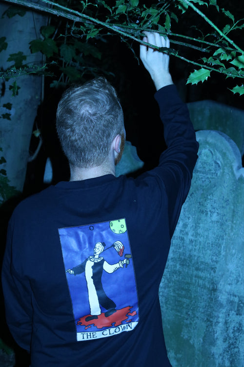 TAROT CARD LONG SLEEVED OVERSIZED T-SHIRT