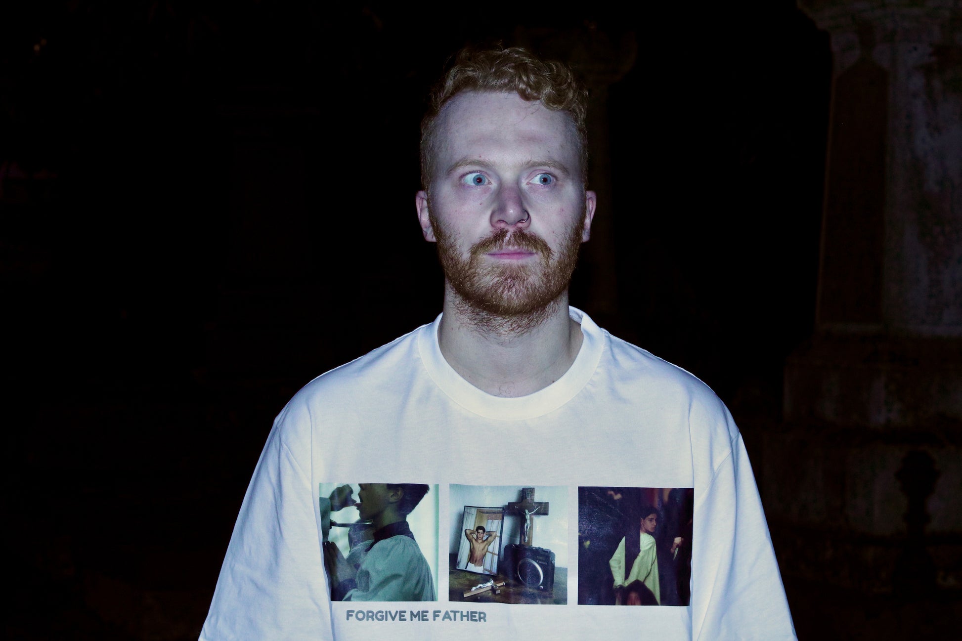 FORGIVE ME FATHER OVERSIZED T-SHIRT